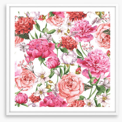 Peonies and Roses