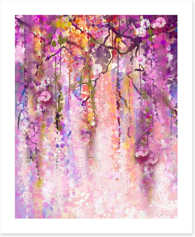 Cascading wisteria