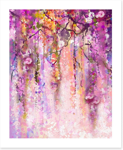 Cascading wisteria
