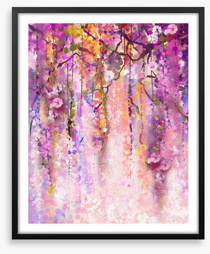 Cascading wisteria