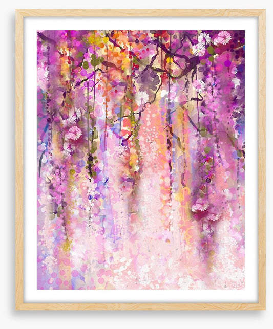 Cascading wisteria