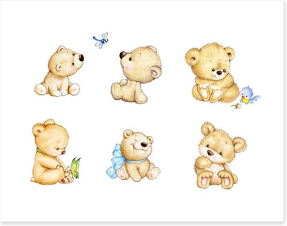 Six little bears