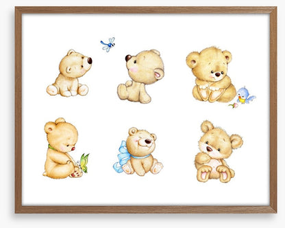 Six little bears