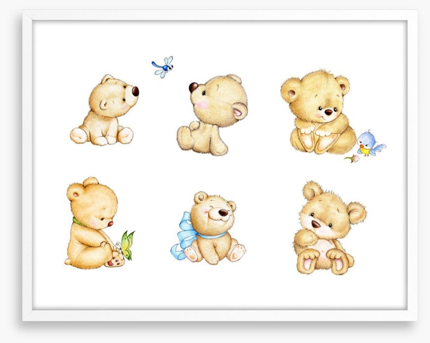 Six little bears