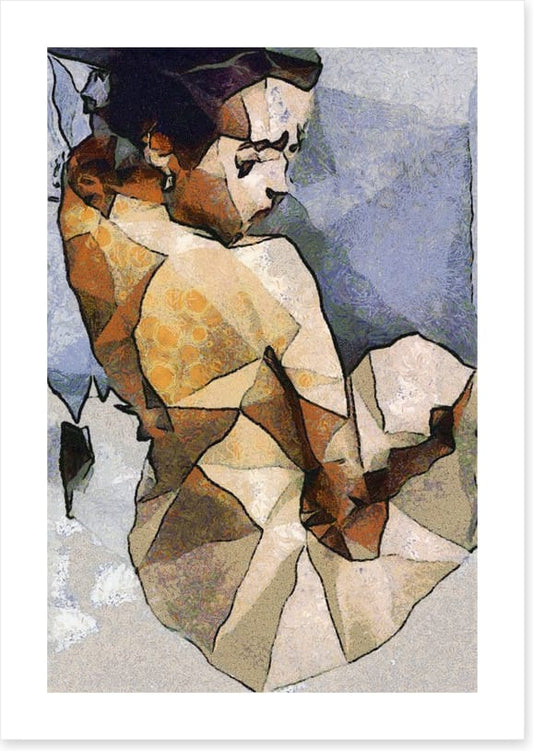 The seated woman