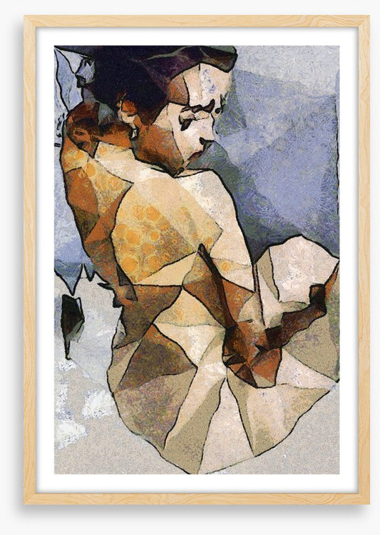 The seated woman