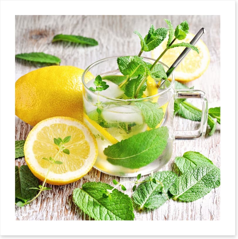 Lemon mint tea