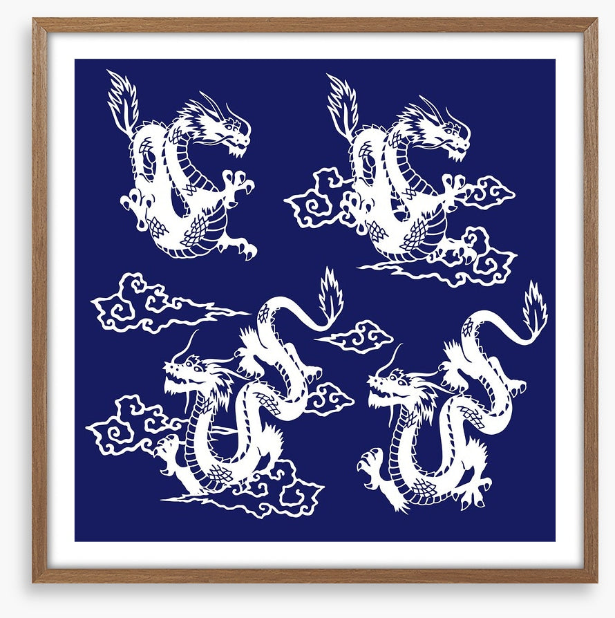 Four dragons blue