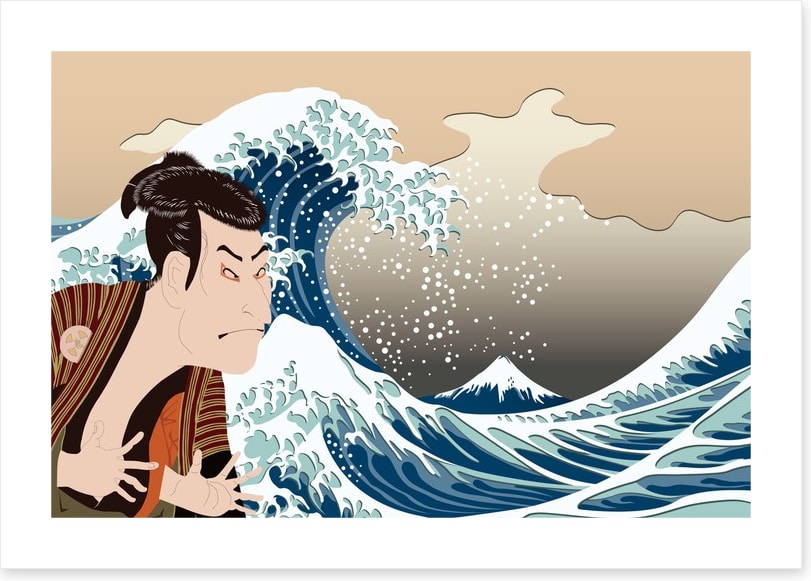 Edobei and the wave