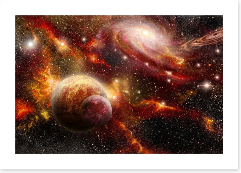 Scarlet galaxy