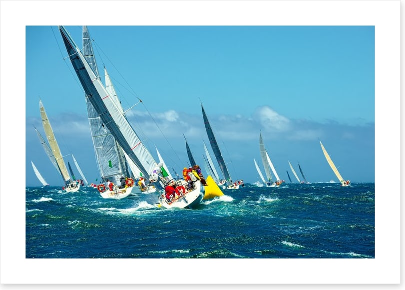 Heeling portside
