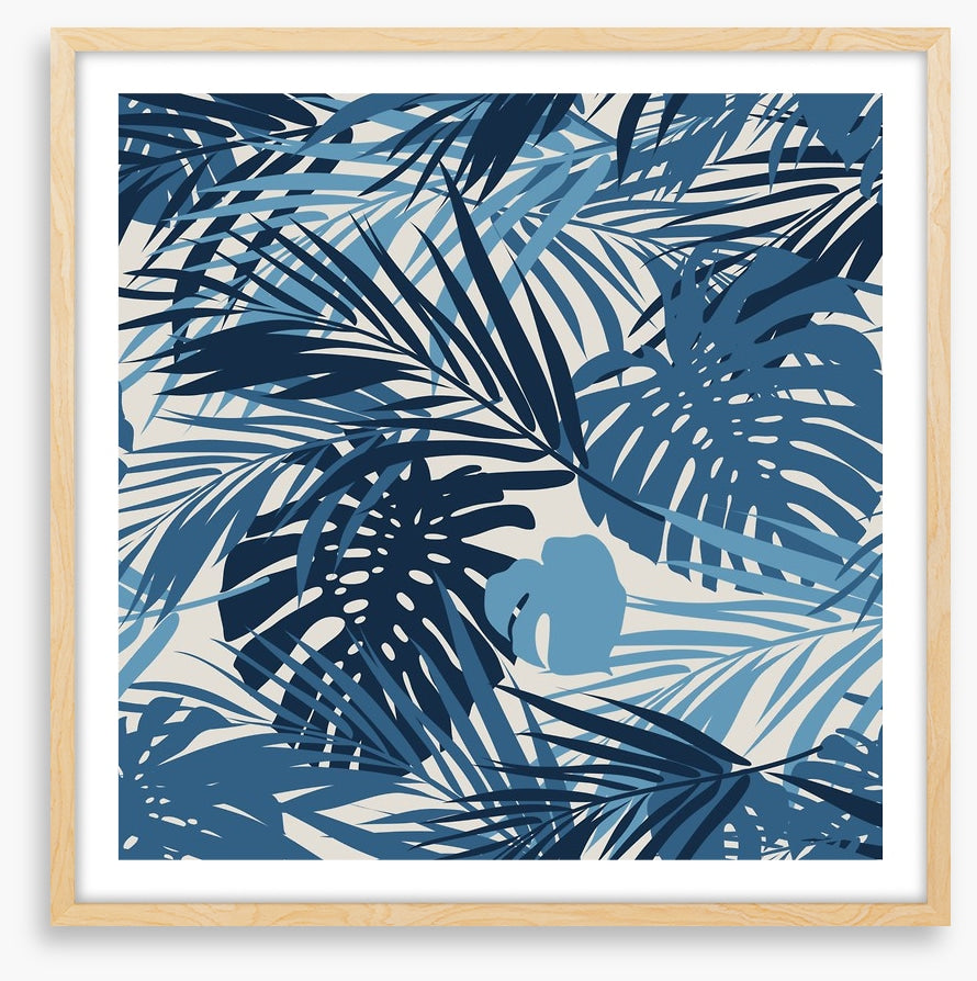 Retro jungle leaves