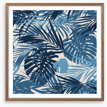 Retro jungle leaves