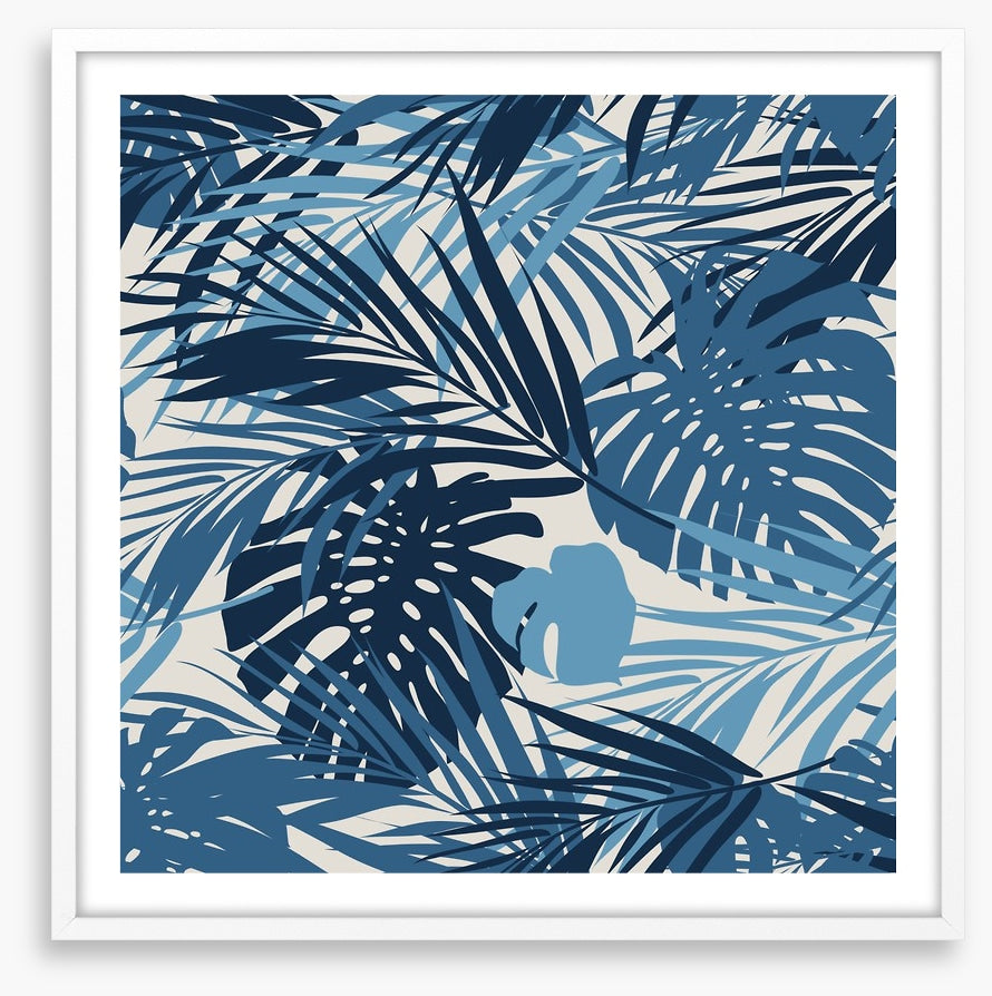 Retro jungle leaves