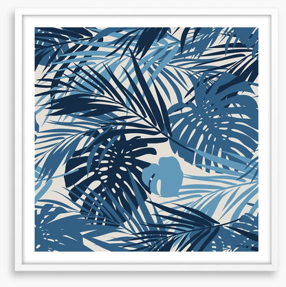 Retro jungle leaves