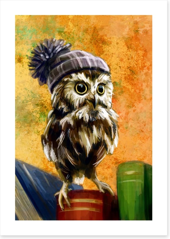 Bookish owl