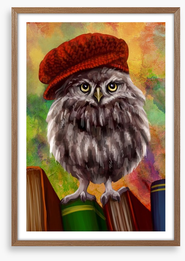 Bookish owl