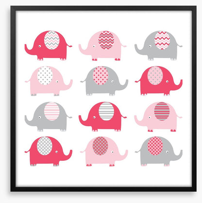 Baby pink elephants