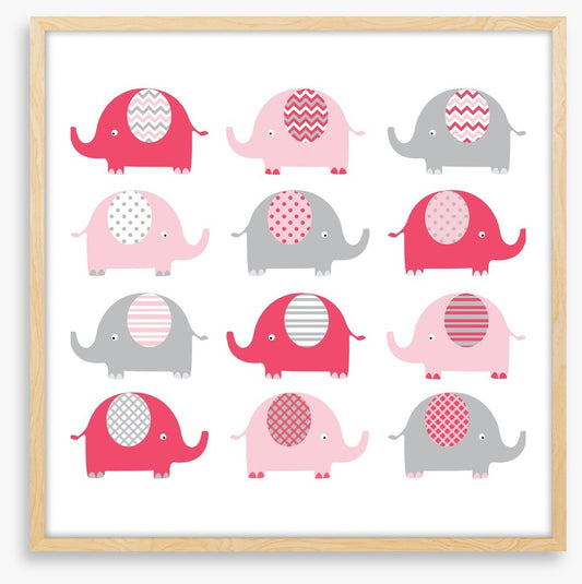 Baby pink elephants