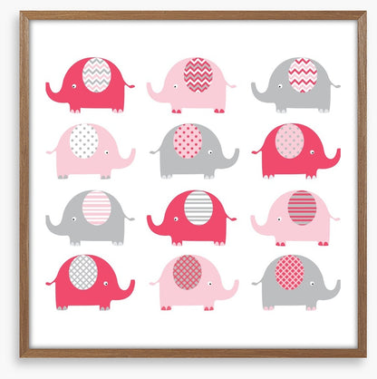 Baby pink elephants