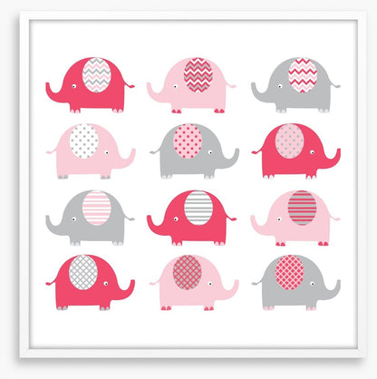 Baby pink elephants
