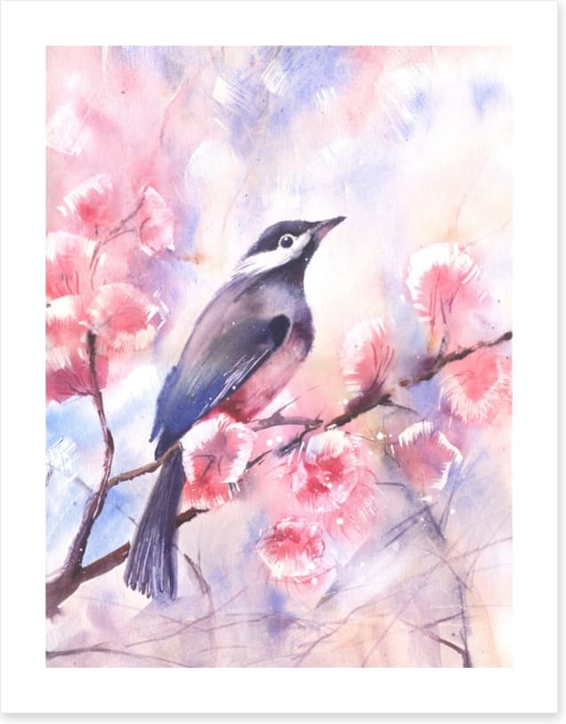 The blossom bird