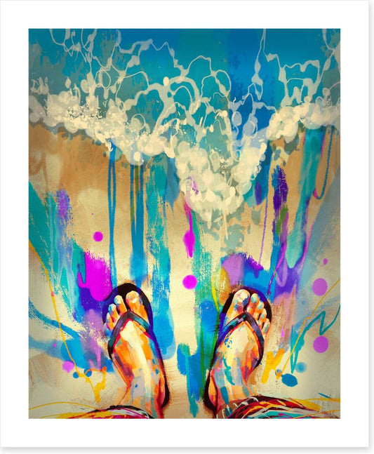 Sand beneath your toes