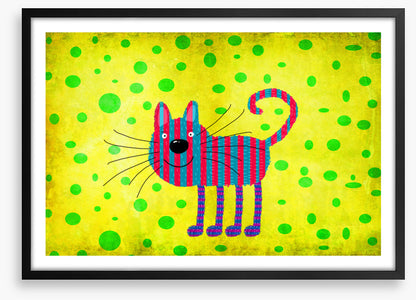 Striped cat with spots