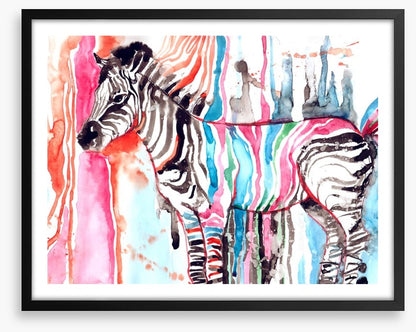 Watercolour zebra