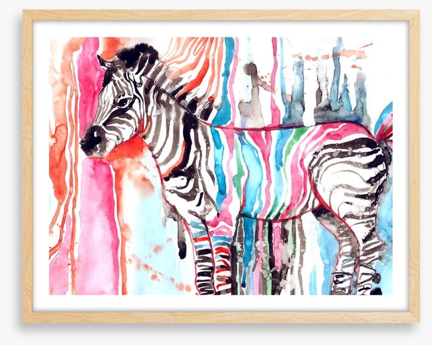 Watercolour zebra