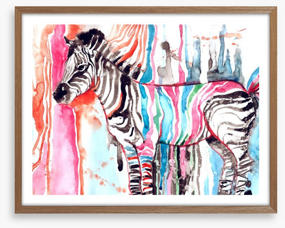 Watercolour zebra