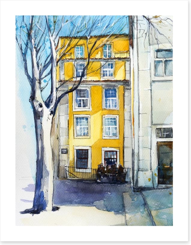The old yellow house