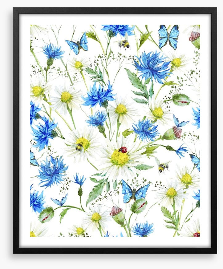 In the cornflowers