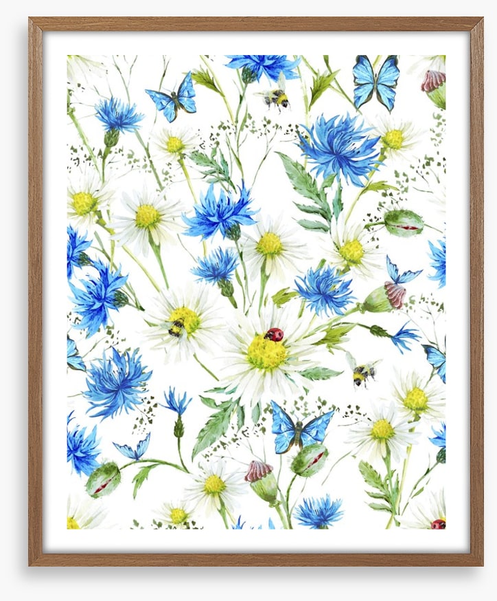 In the cornflowers