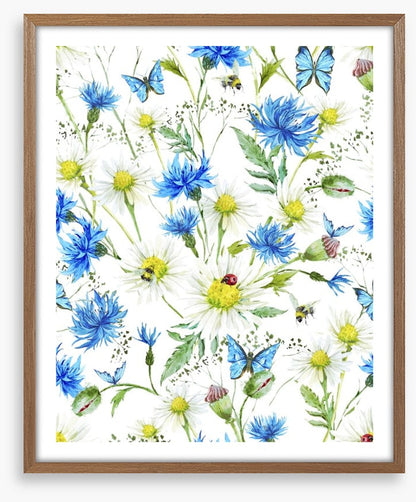In the cornflowers