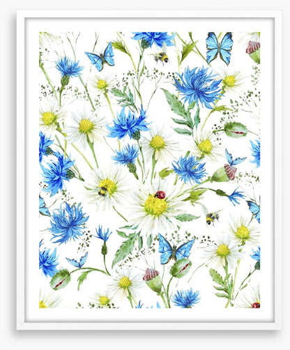 In the cornflowers