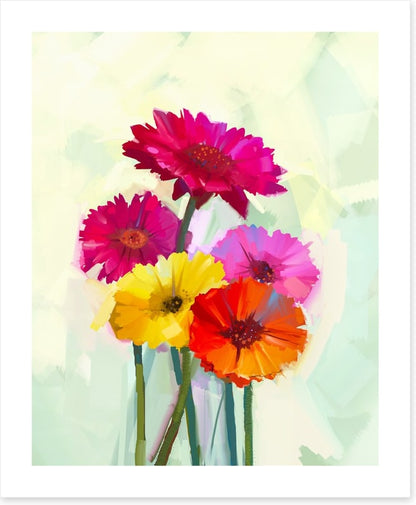 Bright happy gerbera