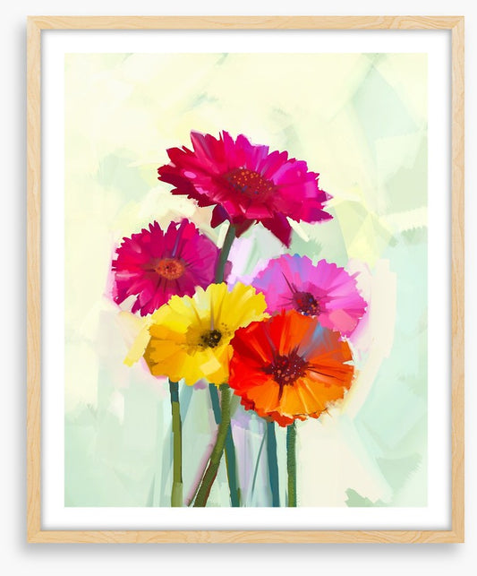 Bright happy gerbera