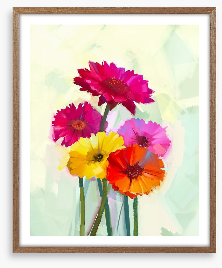Bright happy gerbera