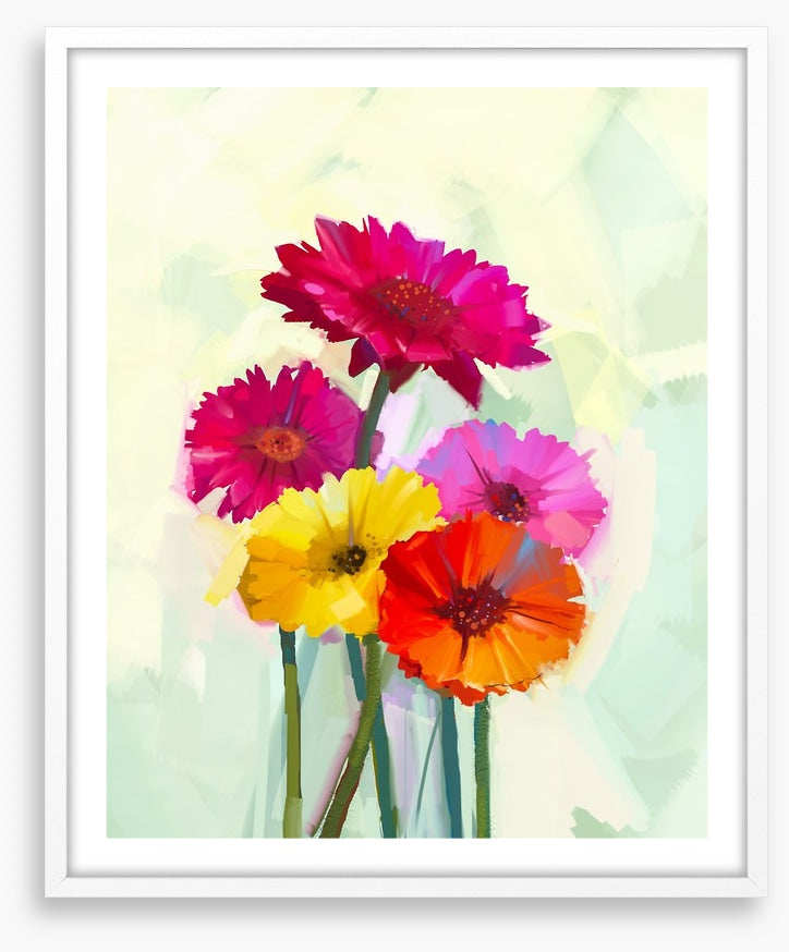 Bright happy gerbera