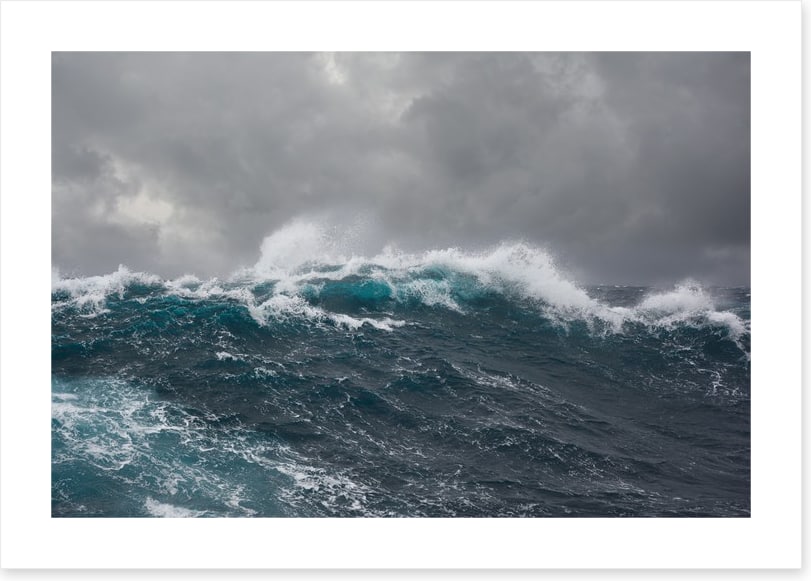 Storm spray seascape