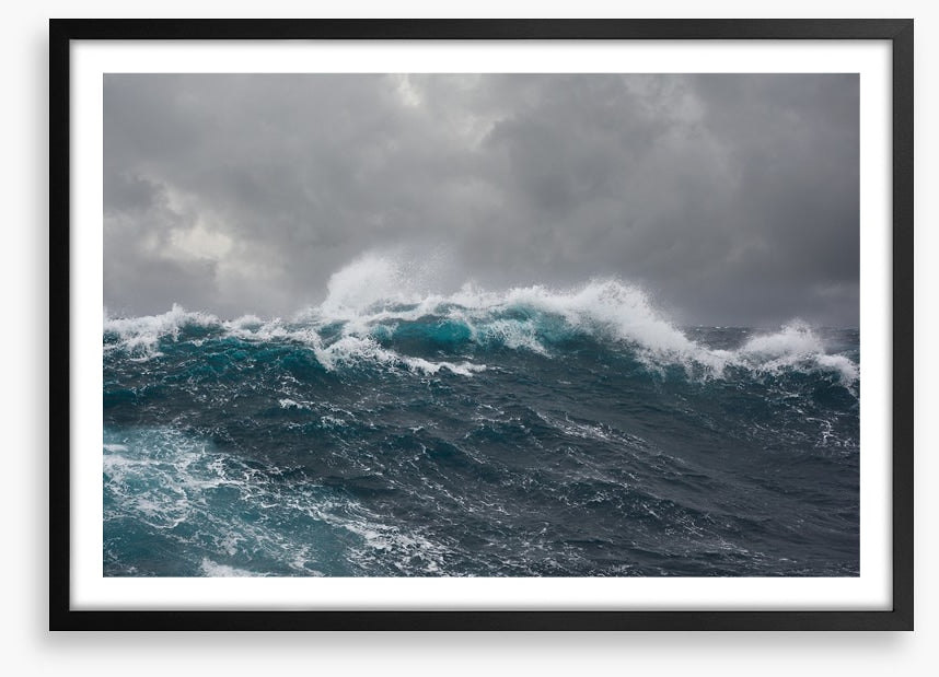 Storm spray seascape