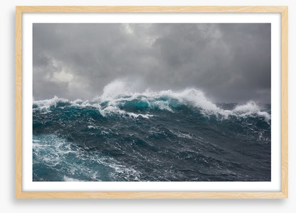 Storm spray seascape