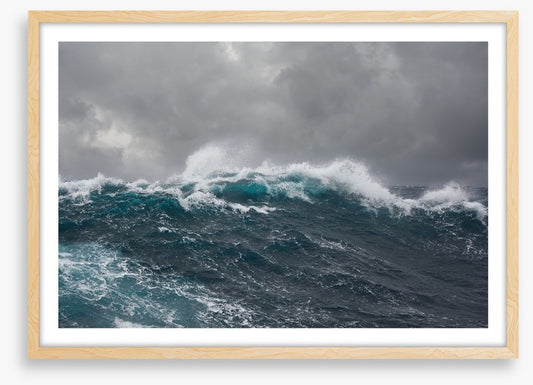 Storm spray seascape