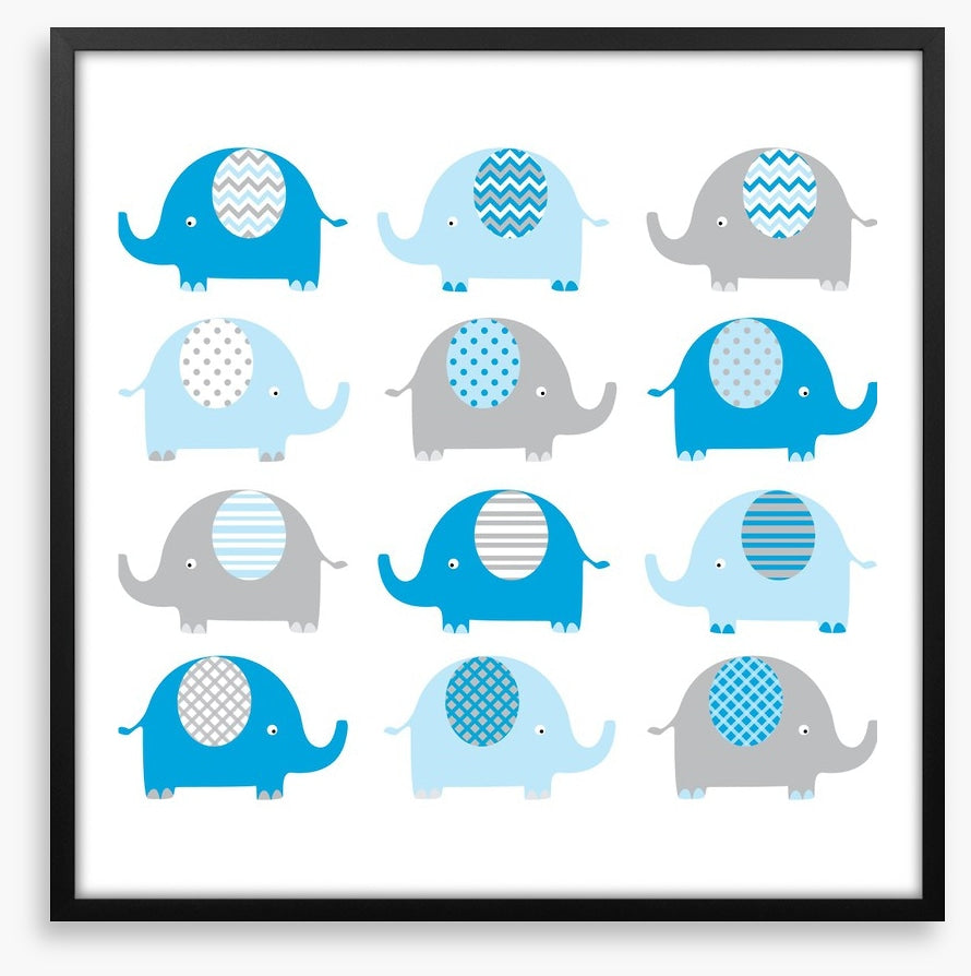 Baby blue elephants