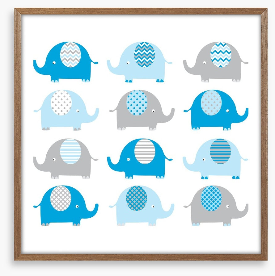 Baby blue elephants