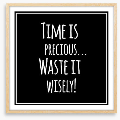 Waste it wisely