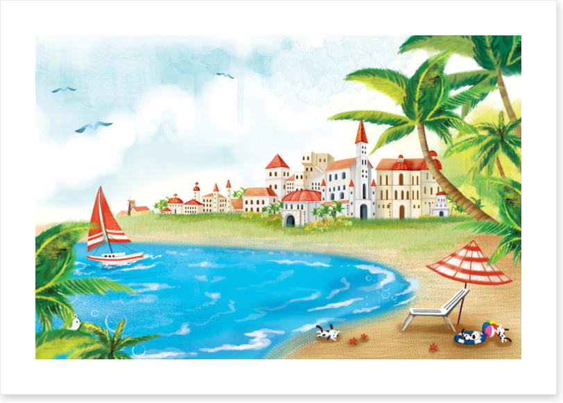 Palm tree cove