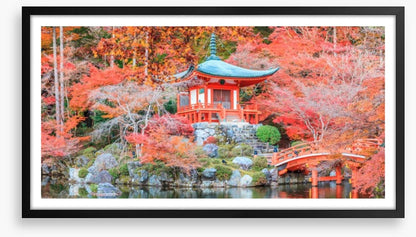 Kyoto temple in Autumn
