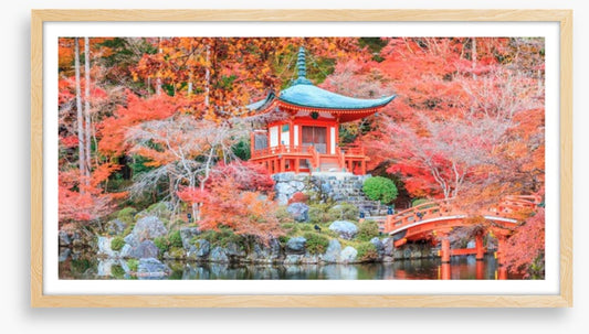 Kyoto temple in Autumn